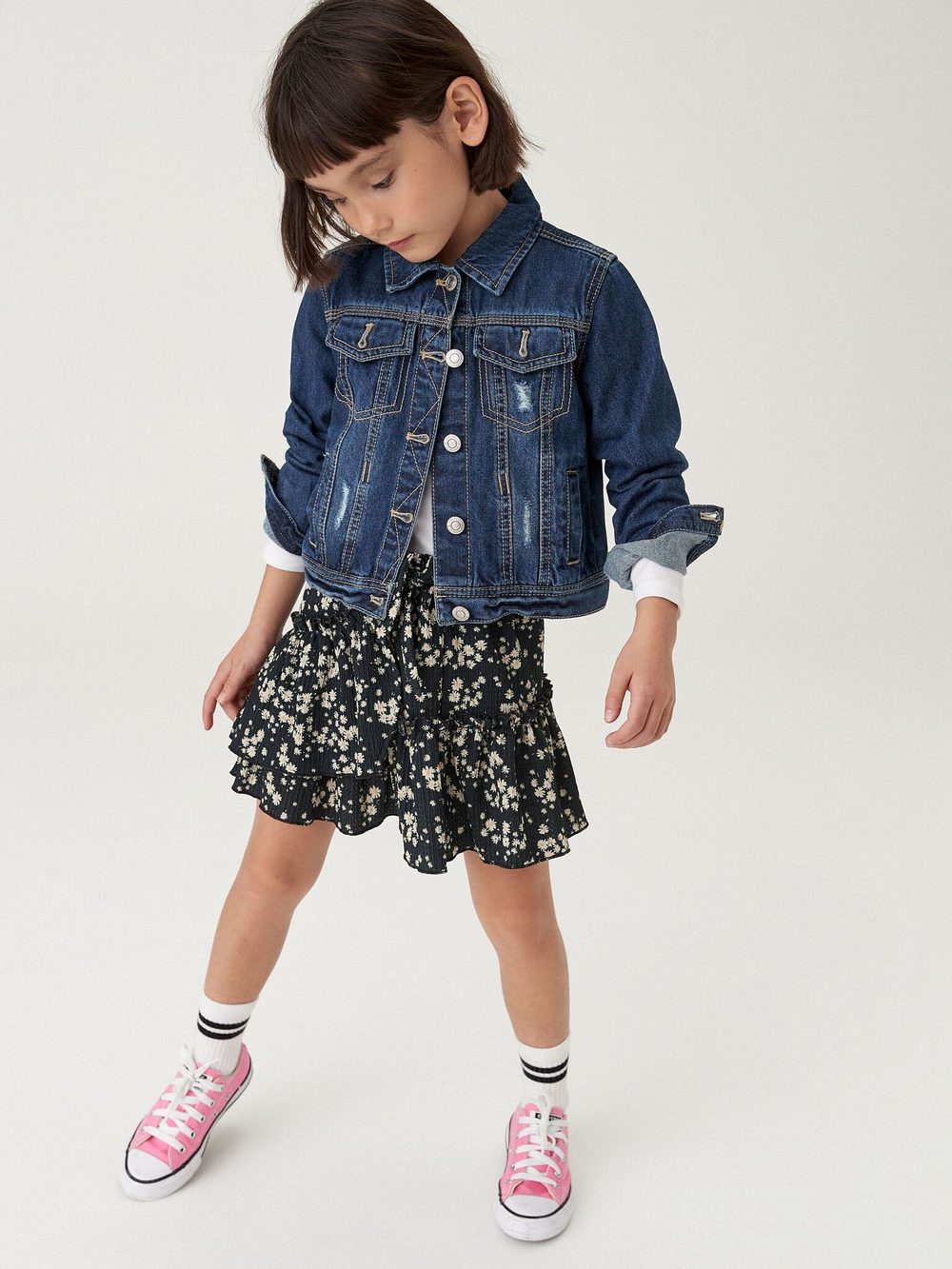 Куртка джинсовая для девочки Next 354-035, Синий