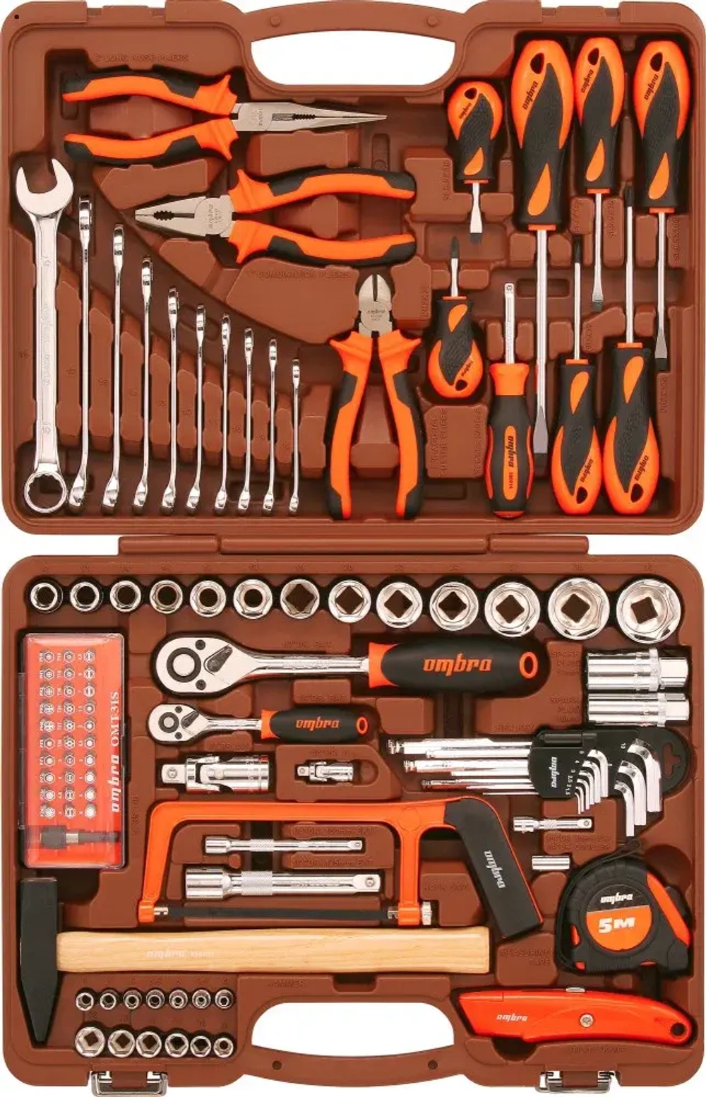 Ombra OMT101S Набор инструмента универсальный 1/4", 1/2"DR, 101 предмет