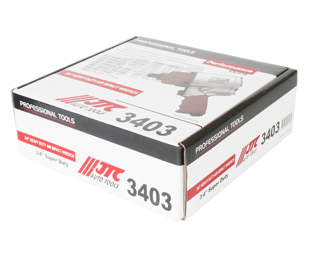 Гайковерт пневматический 3/4'' 1491Нм 7250об/мин. 300л/мин. 90-120PSI ударный усиленный JTC