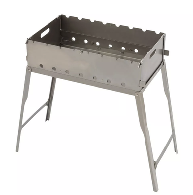 Мангал складной чемодан высокий в чехле 500*280*2мм