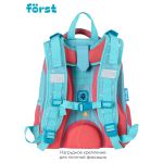 Ранец Först F-Top "Orange cat" 36*28*15 см, 2 отделения, 2 кармана, анатомическая спинка