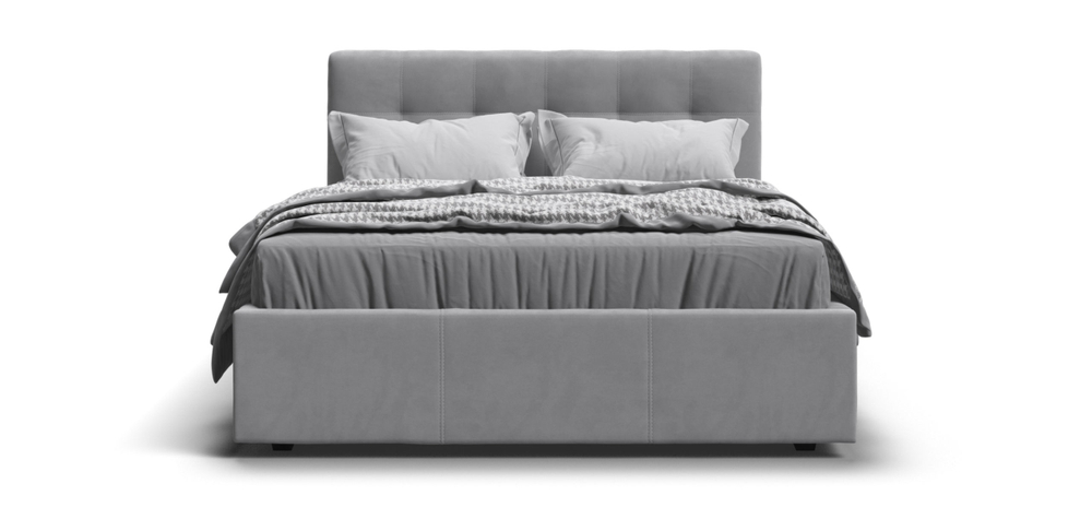 Белла Кровать+ПМ 160 Велюр Монолит латте