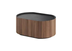 Тумба прикроватная Lagom 1 ящик ширина 60 см (орех, черный)