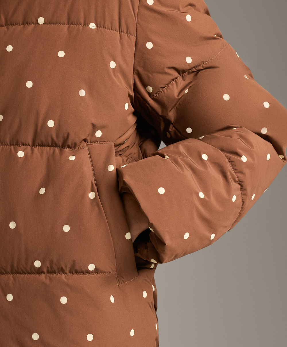 Oysho Утепленная водоотталкивающая куртка Primaloft®, коричневый