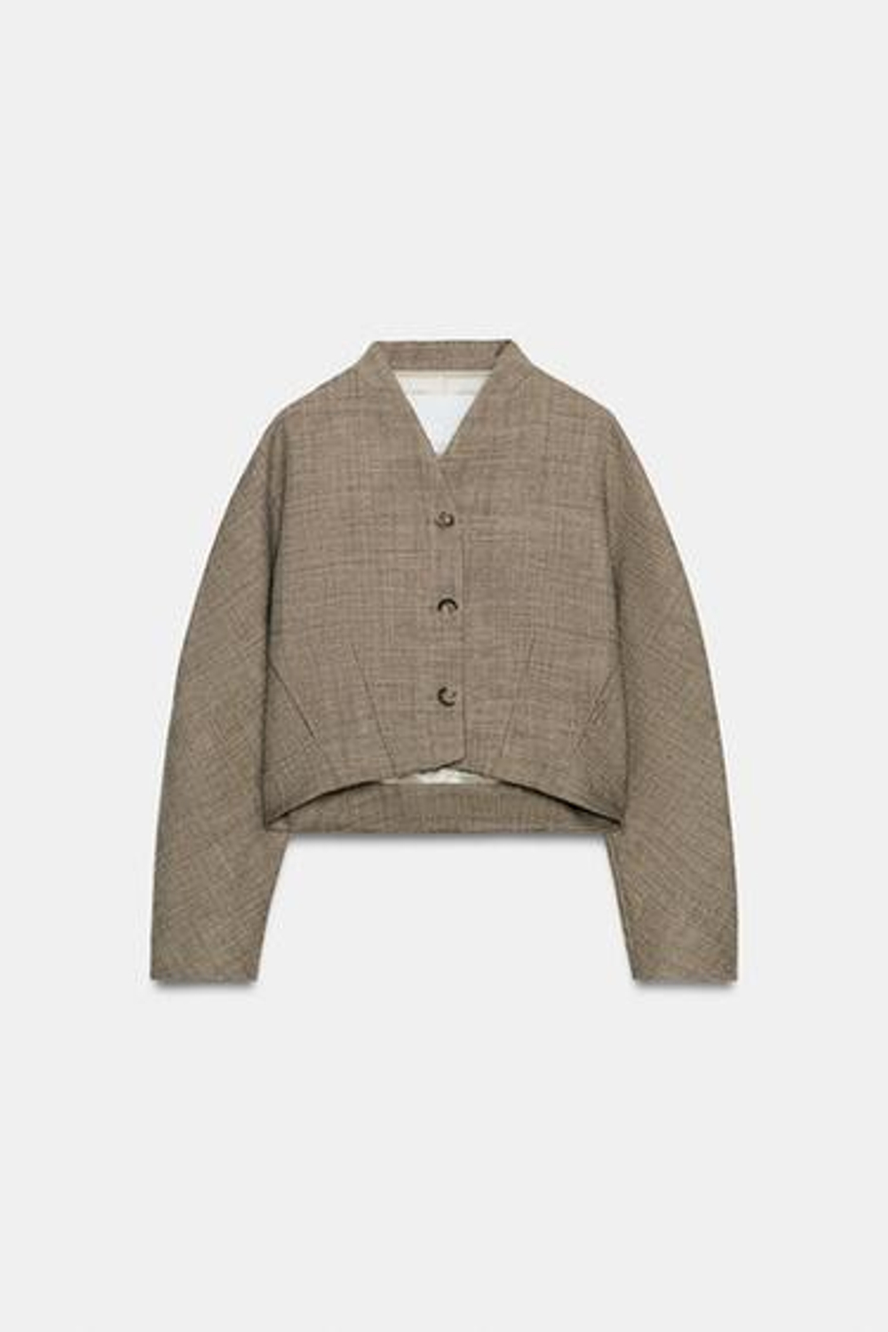 ZW COLLECTION ШЕРСТЯНОЕ КОРОТКОЕ ПАЛЬТО - ZARA