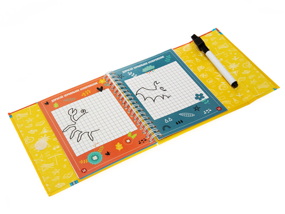 Игра развивающая Пиши-стирай "Точки, клеточки"