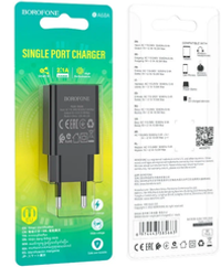 Сетевая зарядка 1-гнездо USB 5В 2.1А BOROFONE BA68A