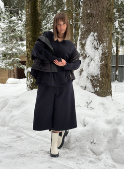 Бермуды /синий футер петля