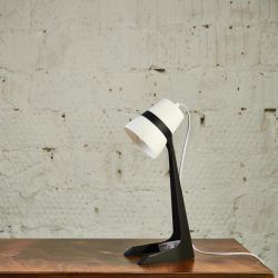 ULO-K22 D-E14-A BLACK-WHITE Светильник настольный. 40W. Цоколь E14. Механический выключатель. Черный с белым. ТМ Uniel