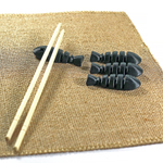 Подставка под палочки 4 штуки, хасиоки, подставка для палочек для еды, черная