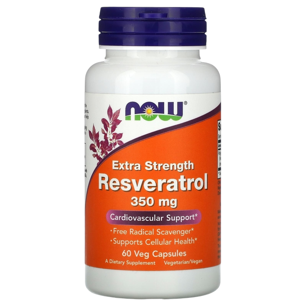 Now Foods Resveratrol 350 mg 60 Veg Capsules , Ресвератрол
