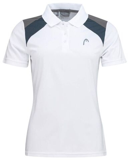Женское поло Head Club 22 Tech Polo Shirt - white/navy
