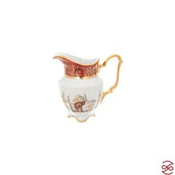 Кофейный сервиз Repast Охота красная Мария-тереза 15 предметов на 6 персон