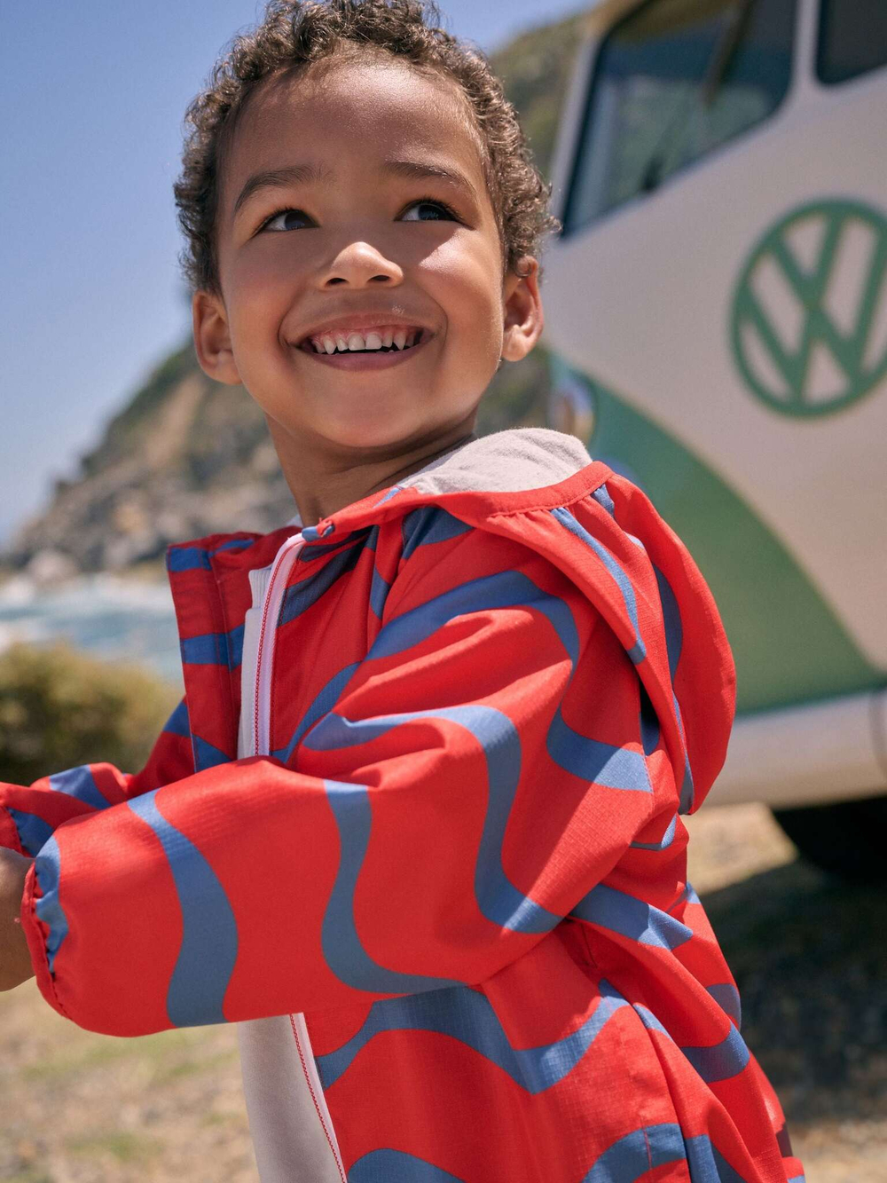 Куртка непромокаемая с капюшоном для мальчика Next E45-734, Бежевый