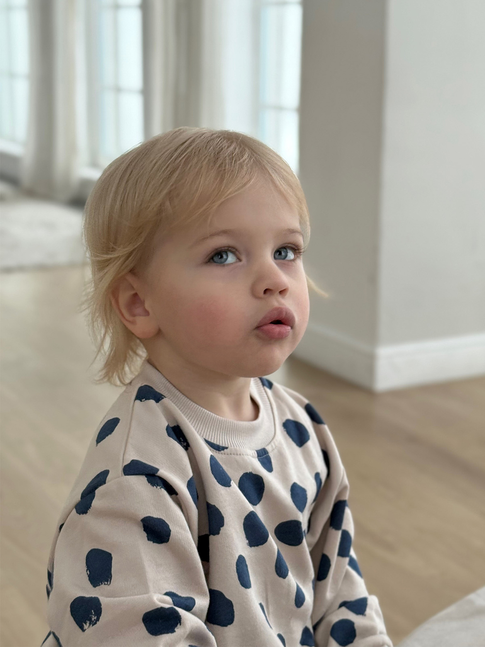 Утеплённый свитшот Mjölk Горошки