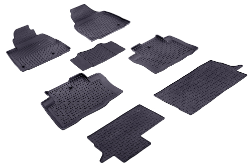 Резиновые коврики с высоким бортом для Honda Pilot II 2008-2015 Seintex.85084