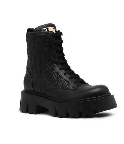 Кожаные ботильоны Elisabetta Franchi - черный(SA24B36E2)