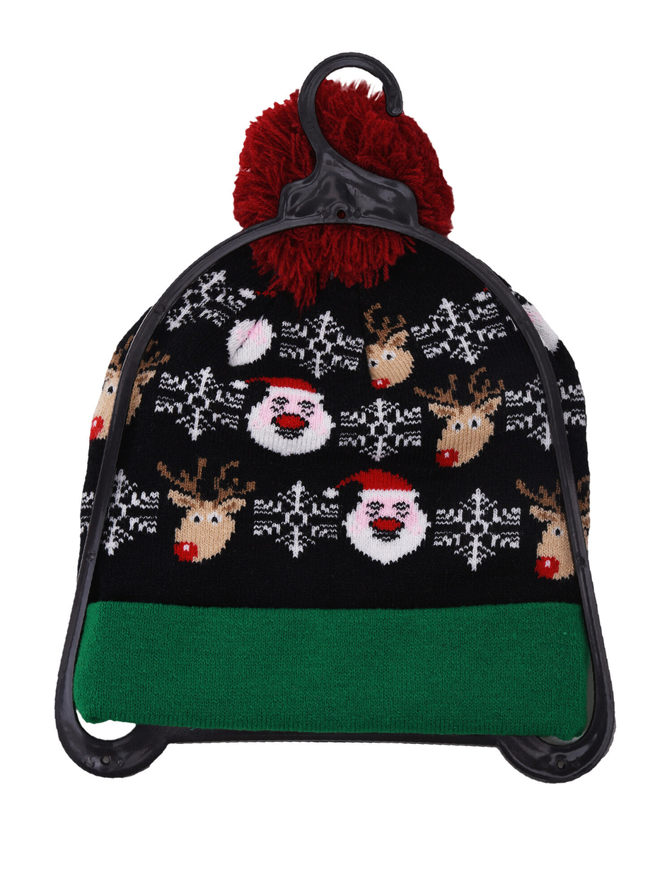 Шапка новогодняя со светодиодными лампочками.