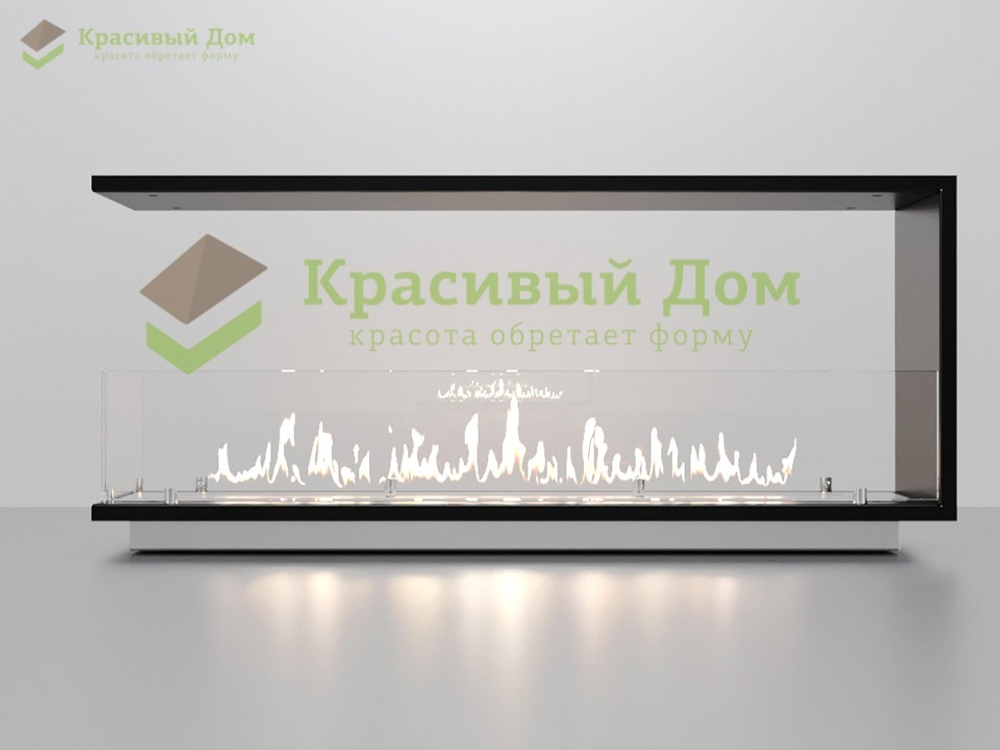 Торцевой биокамин 1300