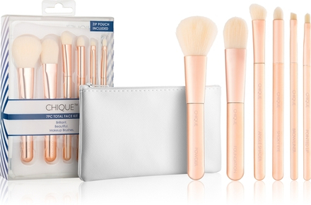 Royal and Langnickel Chique Rose Gold - Набор кистей для лица и глаз, 6 szt.