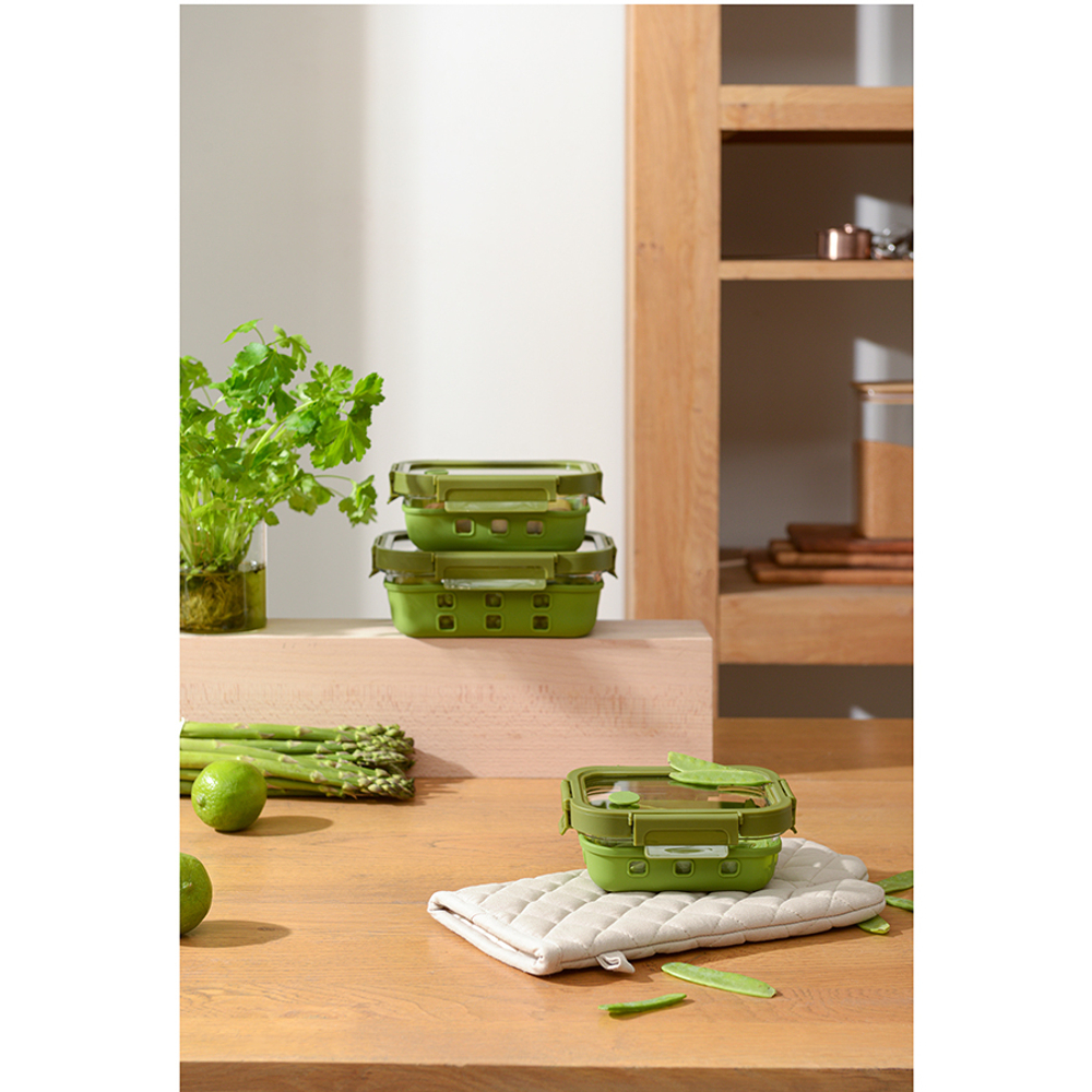 Контейнер Smart Solutions 1.05л зеленый в чехле