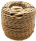 Ретро провод витой Бронза, EDISEL 217-*** / TV+TV