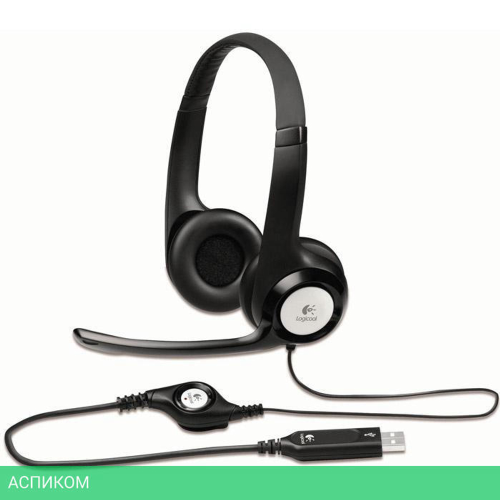 Гарнитура Logitech Stereo Headset H390 Black (981-000803)