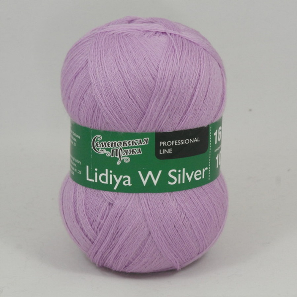 Семеновская Пряжа "Лидия Silver ЧШ" 100% имп. меринос 1613м/100гр