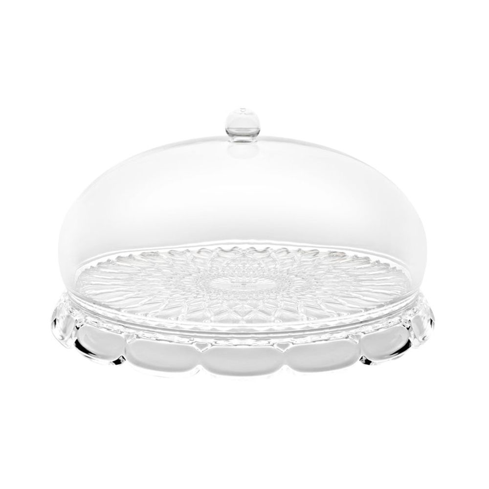 Блюдо сервировочное с крышкой Vanity, Ø30 см, прозрачное