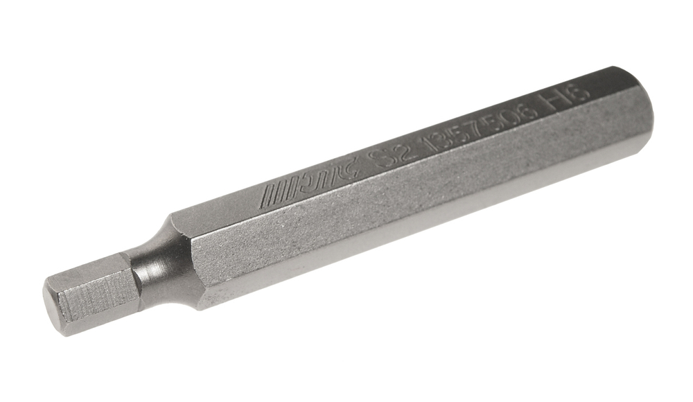 Бита HEX H6х75мм 10мм 6-ти гранная удлиненная S2 JTC