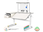 Детский стол Mealux Woodville Multicolor Energy + BD P-17 TG (арт.BD-850 TG/MC Energy+BD P-17 TG)