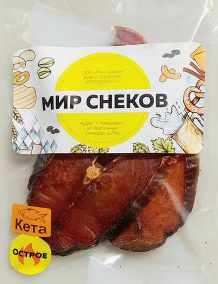 Ломтики Кеты сушено-вяленый в остром соусе (4 шт.)