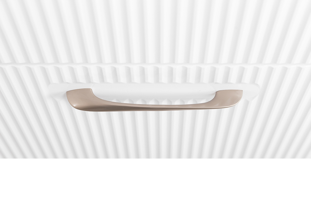 Подвесная тумба с раковиной Belbagno DUE 60 см., Bianco Lucido, DUE-600-2C-SO-BL-P + BB-8076-3-60