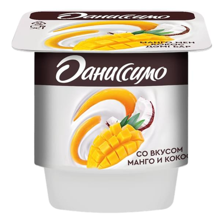 Йогурт Даниссимо манго и кокос 100 гр