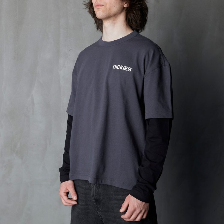 Лонгслив Dickies Payson 2-in-1 Let T-shirt артикул:DK0A88JFBLK1 - купить в магазине Дайс
