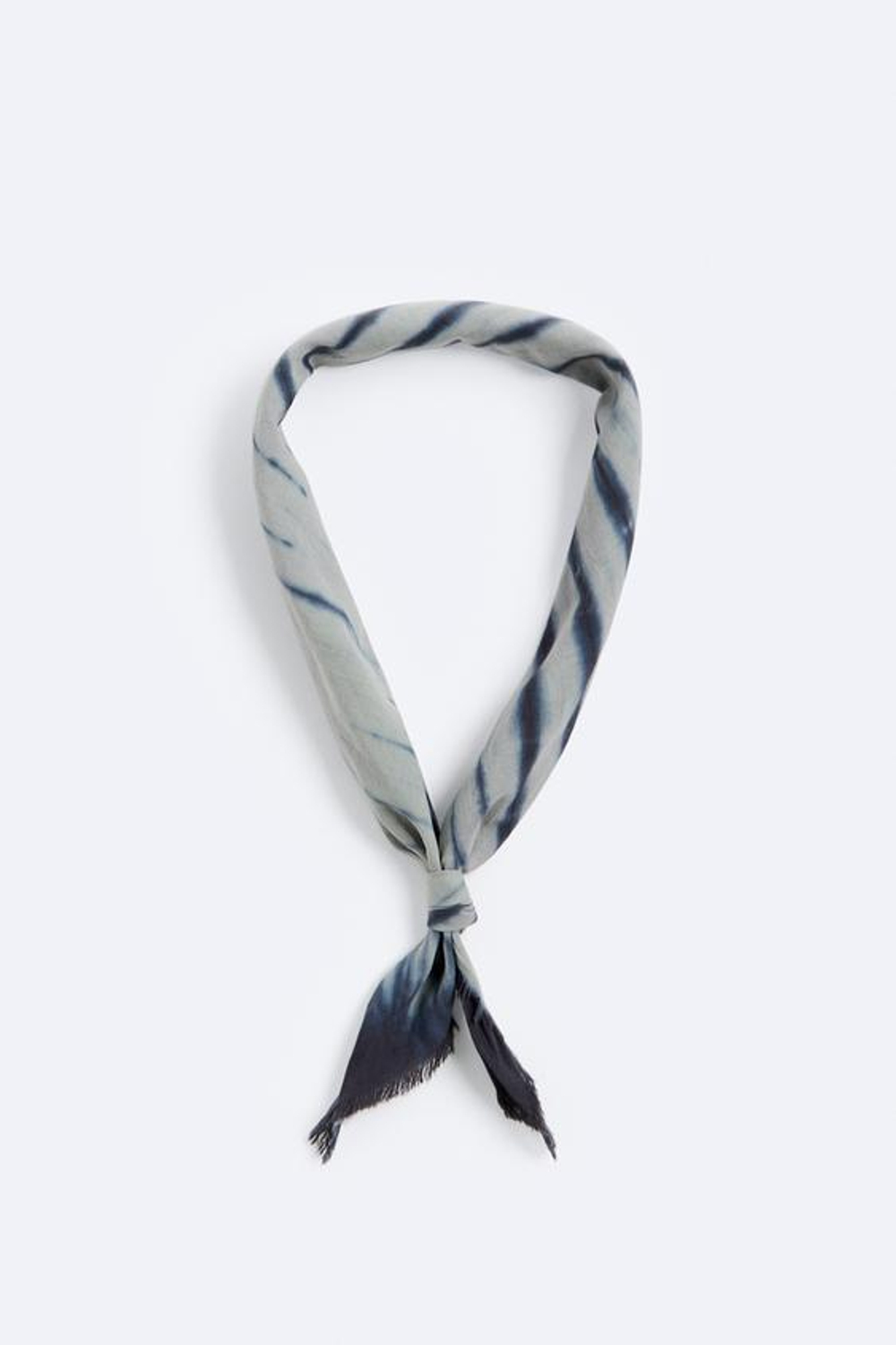 ZARA БАНДАНА С ПРИНТОМ ТАЙ-ДАЙ, СИНИЙ