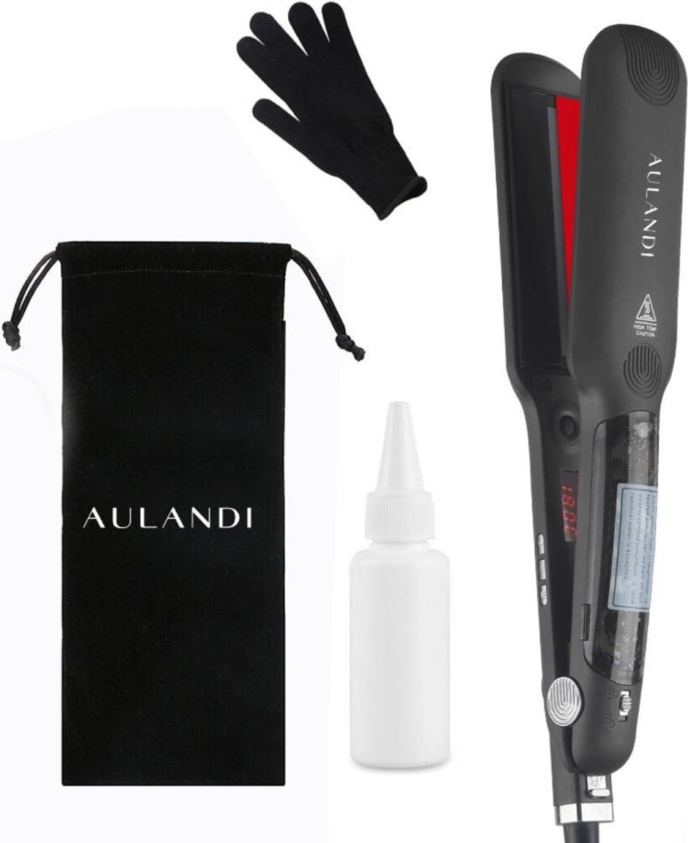 Aulandi AUL _700 паровой утюжок, щипцы, выпрямитель, для волос, черный