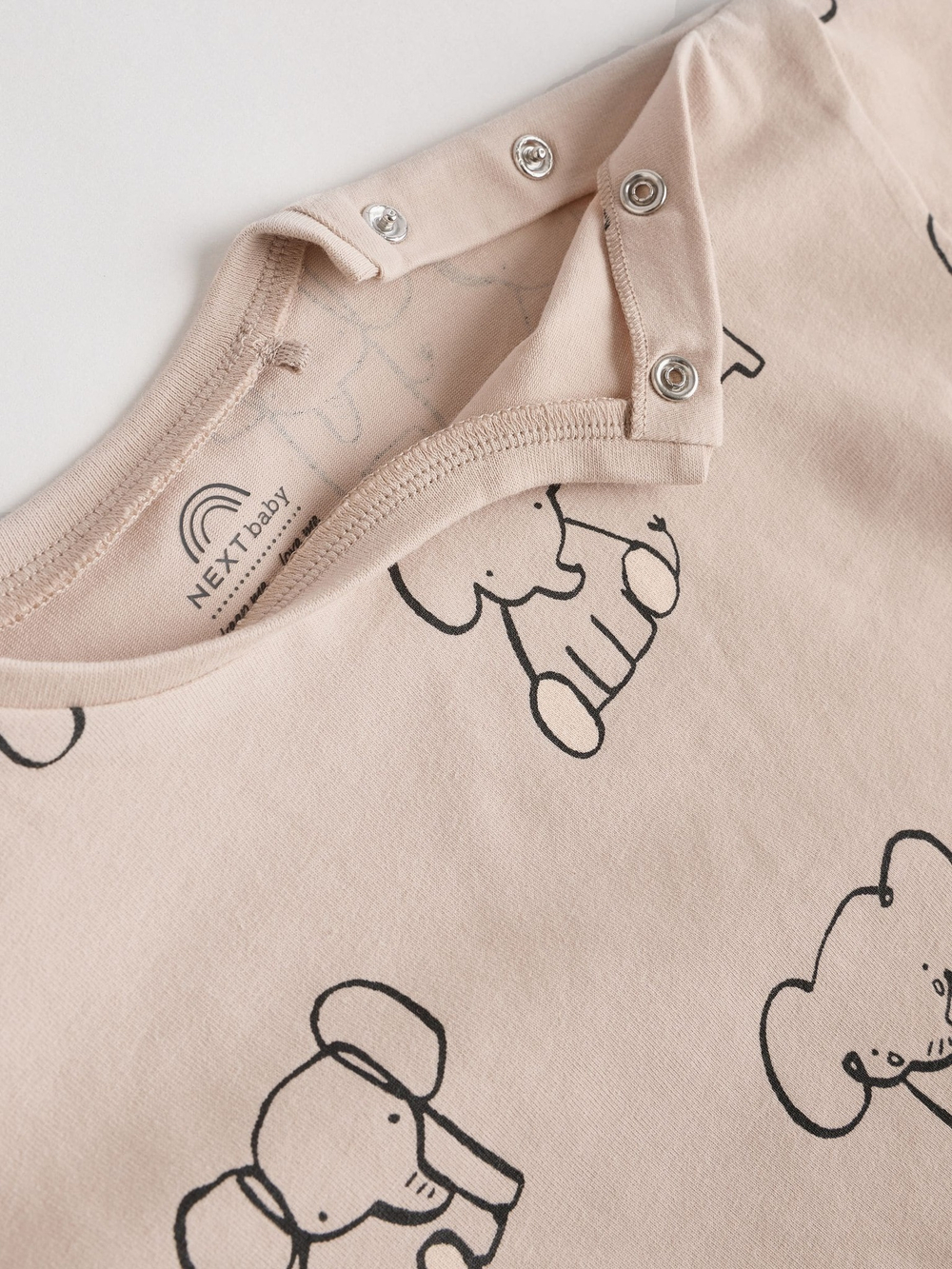 Лонгслив и легинсы в комплекте для малышей Next E48-113, 3 шт., Бежевый, Серый