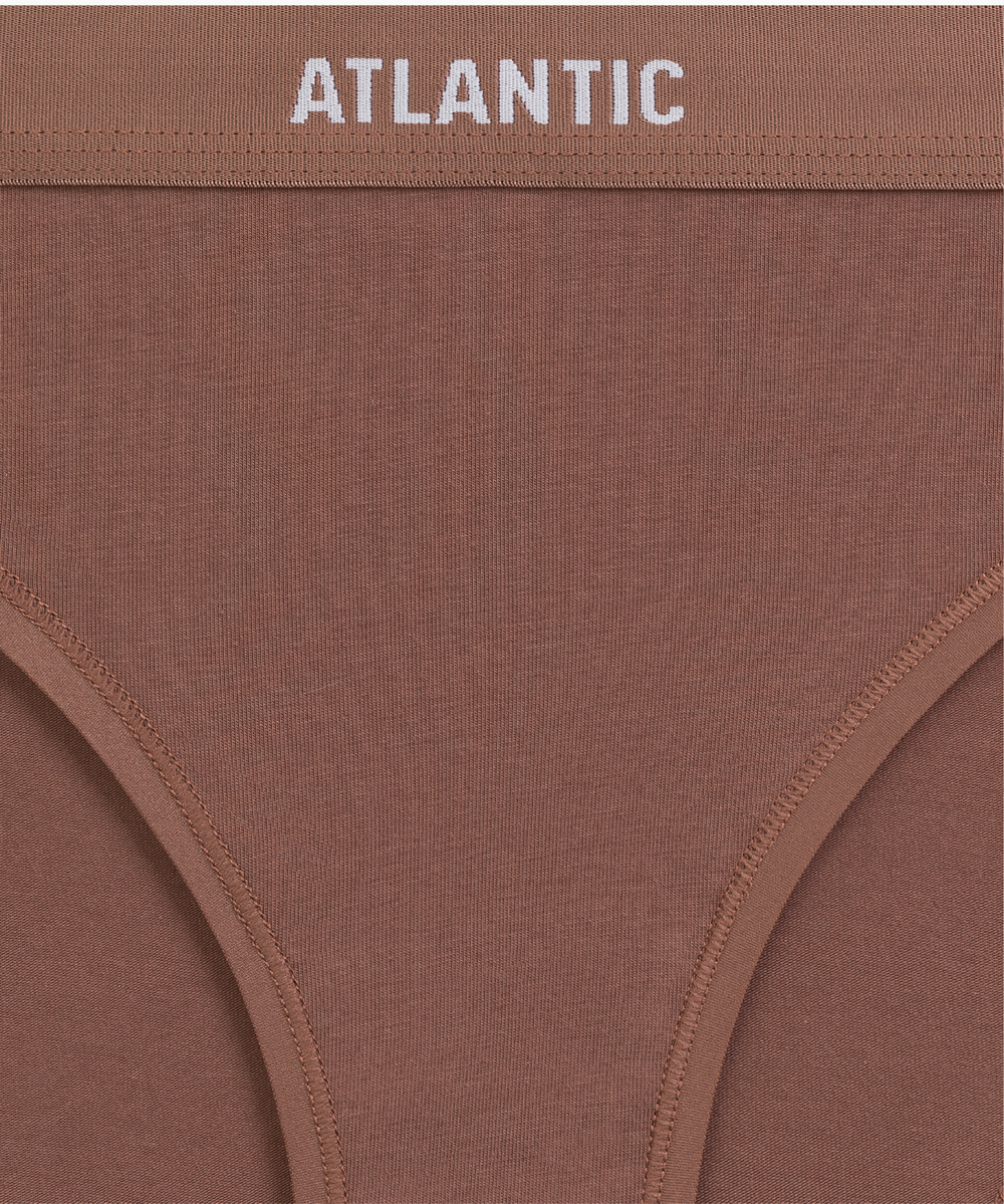 Трусы женские спорт Atlantic, набор из 3 шт., хлопок, фуксия + светлый капучино + светло-розовые, 3CLP-012