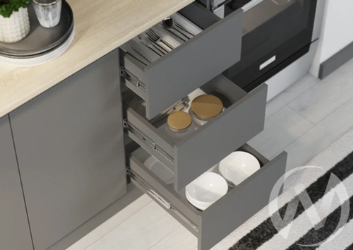 Кухня Челси 2;0м (графит/графит/сонома)