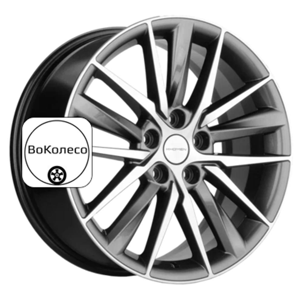 8x18/5x108 ET46 D63,4 KHW1807 (Tugella/Jaguar XF/F-Pace) Gray-FP Khomen Wheels