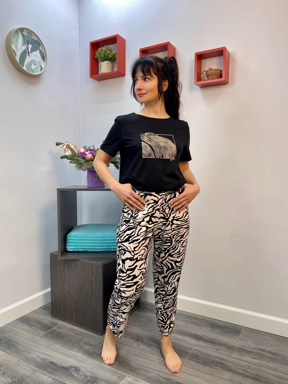 Пижама женская "Галактика К.П" П-188 бриджи (149)