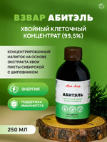 Взвар Абитэль, 250 мл Напиток на основе чистого клеточного сока хвои пихты сибирской (99,5%) и экстракта шиповника