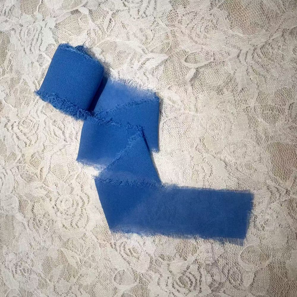 Лента Винтаж Н/О Край, (4см*5м) Синий