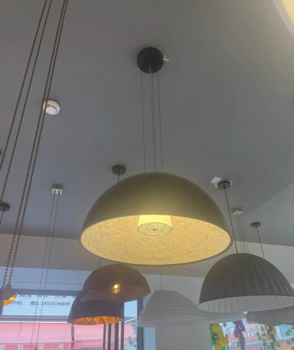 Pendant design lamp Skygarden by Flos (gold)
