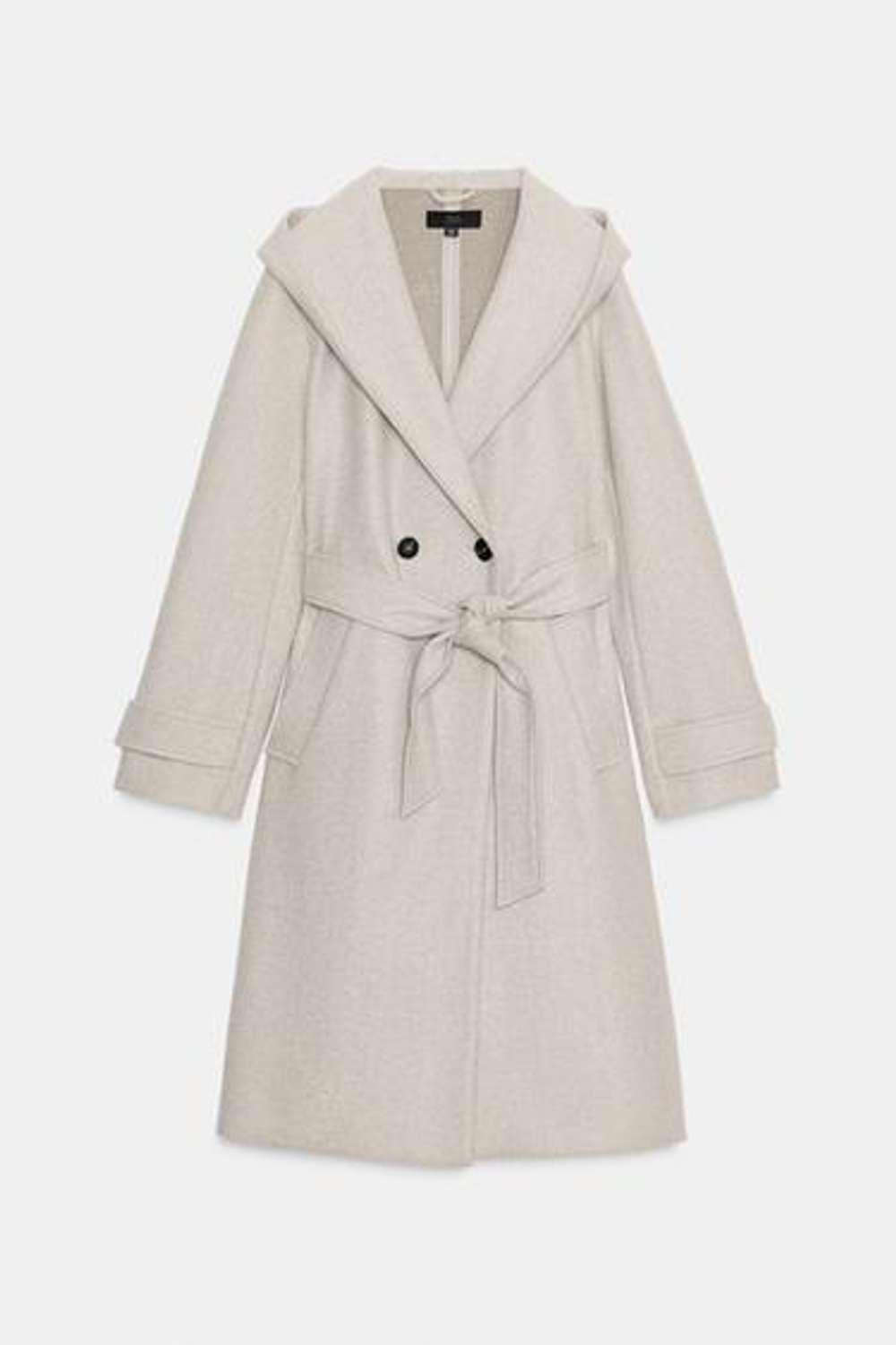 Мягкий плащ с капюшоном - ZARA