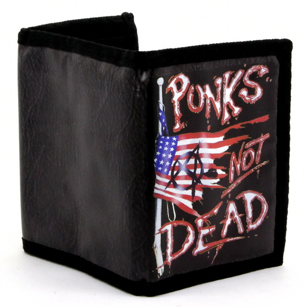 Кошелек Punks not dead! американском флаге (207)