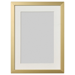 IKEA LOMVIKEN  (ИКЕА ЛОМВИКЕН)  -  Рамка, золотой цвет, 13x18 см