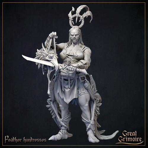 Орк Полуорк Воин Варвар Файтер миниатюра для dnd, днд, pathfinder, фентези, Настольная игра, НРИ, Варгейм, РПГ