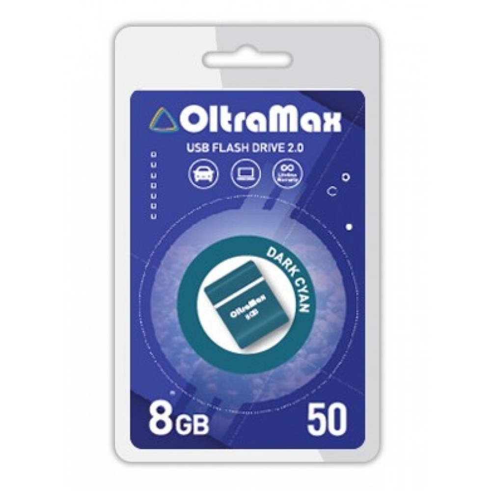 USB Флешка 32GB OltraMax Drive 50 Mini, USB 2.0, синяя